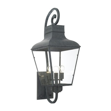 Crystorama Dumont Outdoor 4 Light Graphite Wall Mount DUM-9804-GE